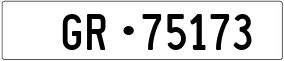 Trailer License Plate